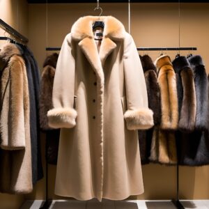 معطف مبطن بالفرو