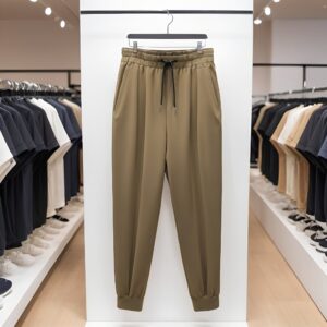 بنطلون مع حواف مطاطية مرنة