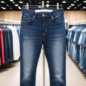 جينز مرن بقصة عادية