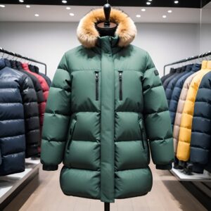 معطف منفوخ ومقاوم للماء