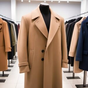 معطف من مزيج الصوف